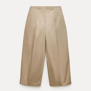 NWOT Zara ZW Collection Darted Tapered Pants